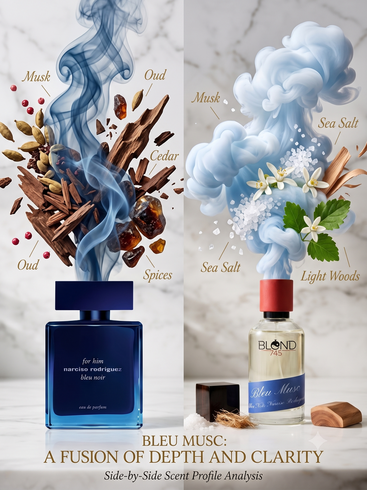 Bleu Musc | Reminds you of Narciso Rodriguez for Him Bleu Noir Eau de Parfum | Extrait De Parfum|