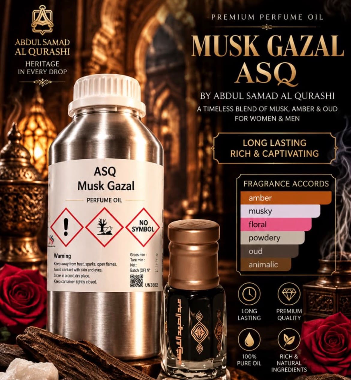 ****PREBOOKING***   Ghazal | Reminds you of Musk Al Ghazal ASQ | Extrait De Parfum 40% | 30ml