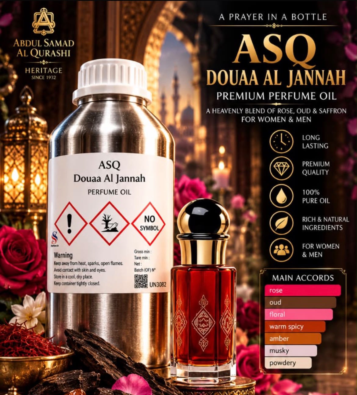 ****PREBOOKING*** Dua | Reminds you of Dua Al Jannah ASQ | Extrait De Parfum 40% | 30ml